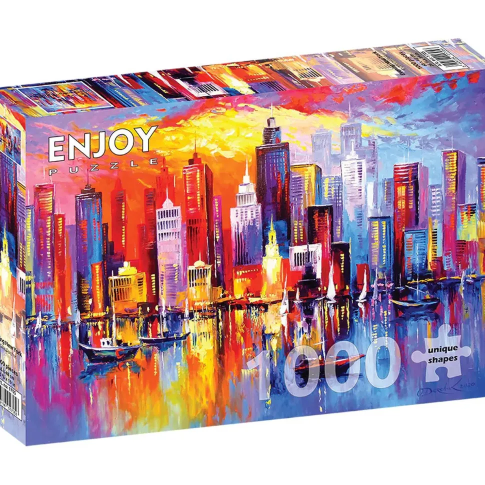 Puzzle 1000 Pièces : Soirée New York - EnjoyPuzzle