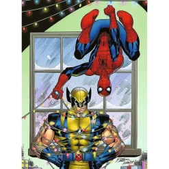 Puzzle 1000 pièces : Spider-man et Wolverine - Trefl