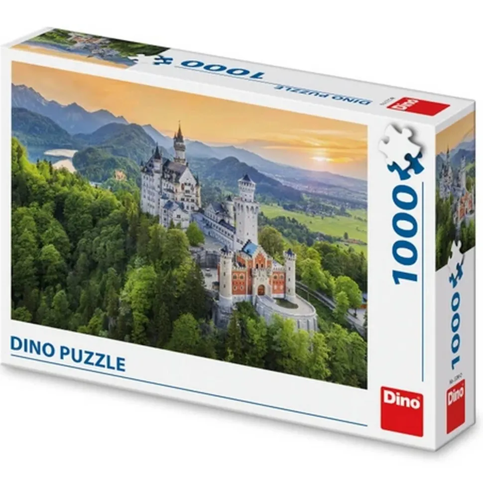 Puzzle 1000 pièces : Spring Neuschwanstein - Dino