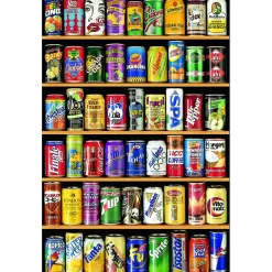 Puzzle 1000 pièces - Série miniature : Boissons canettes - Educa
