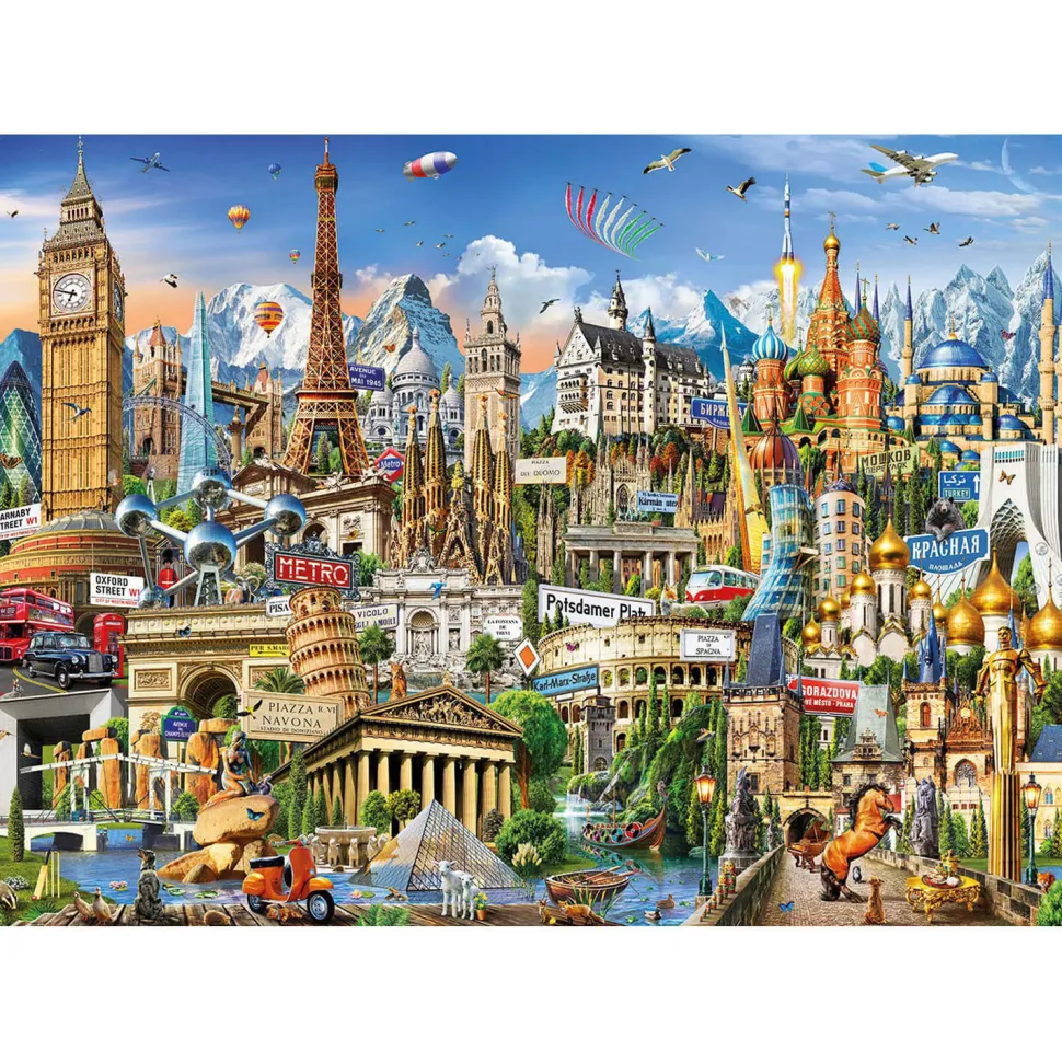 Puzzle 2000 pièces : Symboles d'Europe - Educa