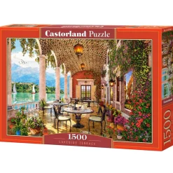 Puzzle 1500 pièces : Terrasse au bord du lac - Castorland