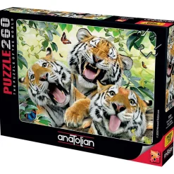 Puzzle 260 pièces : Tigre, Selfie - Anatolian