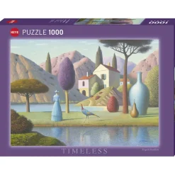 Puzzle 1000 pièces : Timeless : Dame En Bleu - Heye