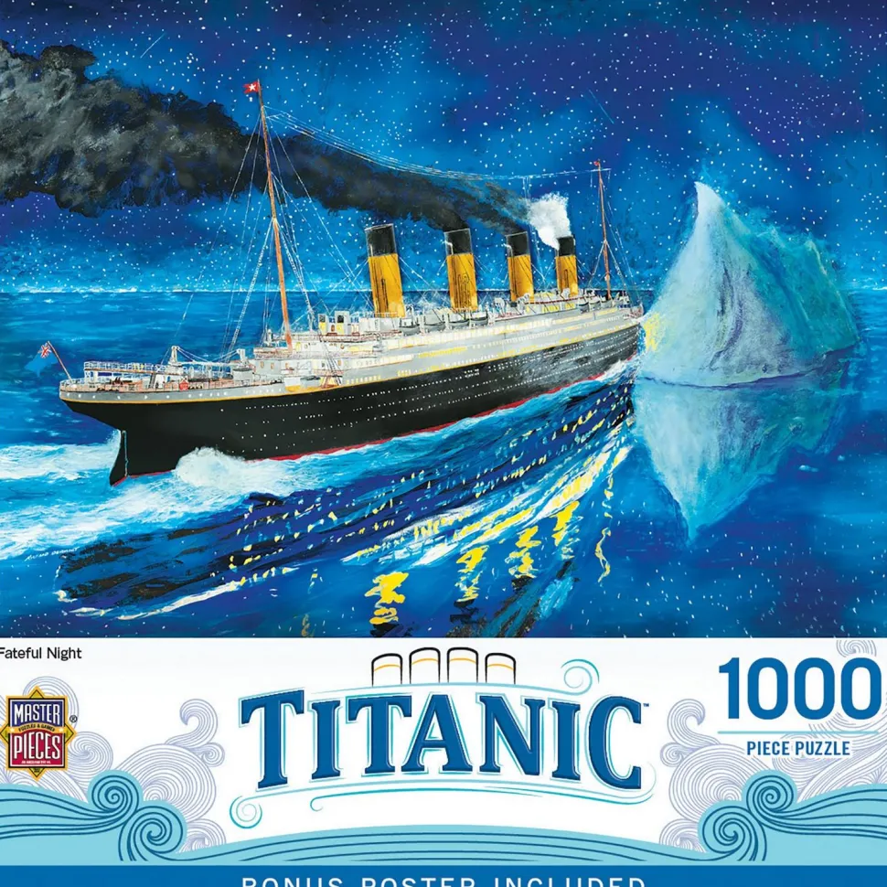 Puzzle 1000 pièces : Titanic - Titanic en mer Iceberg - Master Pieces