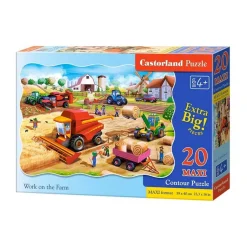 Puzzle 60 pièces : Travail à la ferme - Castorland