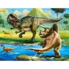 Puzzle 70 pièces : Tyrannosaure contre Tricératops - Castorland