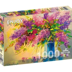 Puzzle 1000 Pièces : Un bouquet de lilas - EnjoyPuzzle