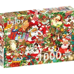 Puzzle 1000 pièces : Un Noël Vintage - EnjoyPuzzle