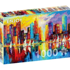 Puzzle 1000 Pièces : Une soirée à New York - EnjoyPuzzle