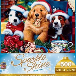 Puzzle 500 pièces : Vacances - Puzzle Pattes de Père Noël à Paillettes - Master Pieces