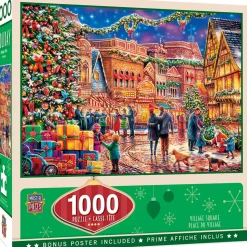 Puzzle 1000 pièces : Vacances - Place du Village - Master Pieces