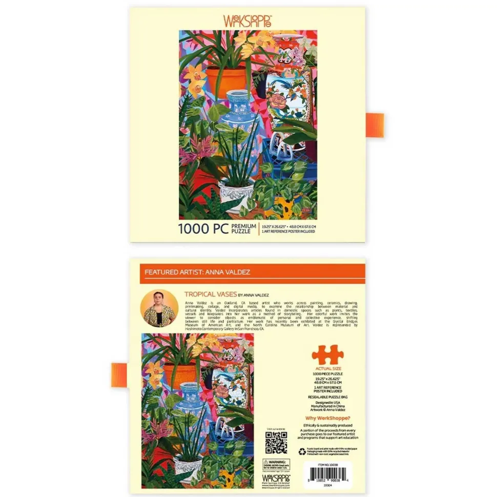 Puzzle 1000 pièces : Vases tropicaux - WerkShoppe