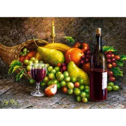 Puzzle 1000 pièces : Vin et Fruit - Castorland