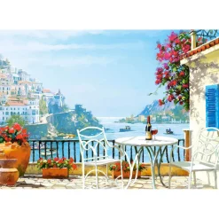 Puzzle 1000 pièces : Vin Méditerranéen pour Deux - Castorland