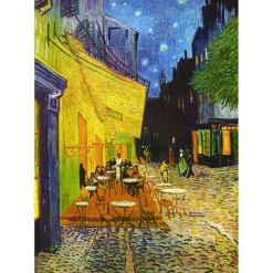 Puzzle 1000 Pièces : Vincent Van Gogh - Terrasse de café la nuit - EnjoyPuzzle