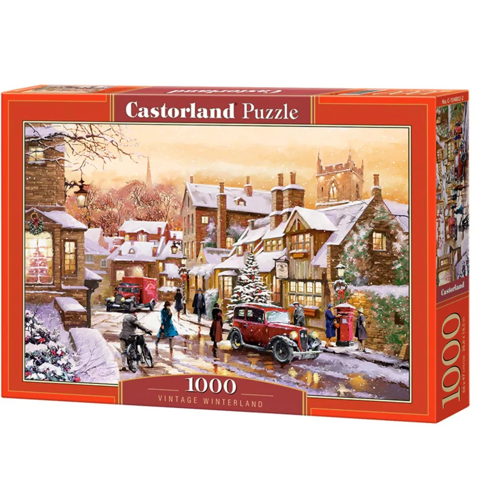 Puzzle 1000 pièces : Vintage Winterland - Castorland