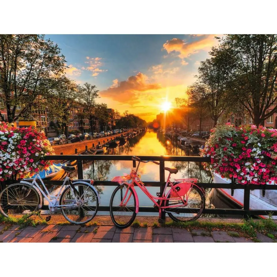 Puzzle 1000 pièces : Vélos à Amsterdam - Ravensburger