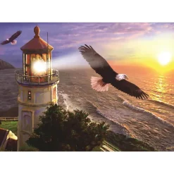 Puzzle 1000 pièces : Vol en hauteur au lever du soleil - Art Puzzle