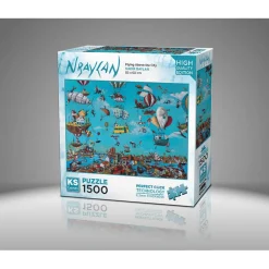 Puzzle 1500 pièces : Voler au-dessus de la ville - Ks Games