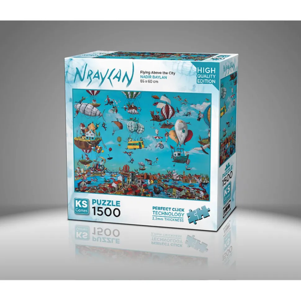 Puzzle 1500 pièces : Voler au-dessus de la ville - Ks Games