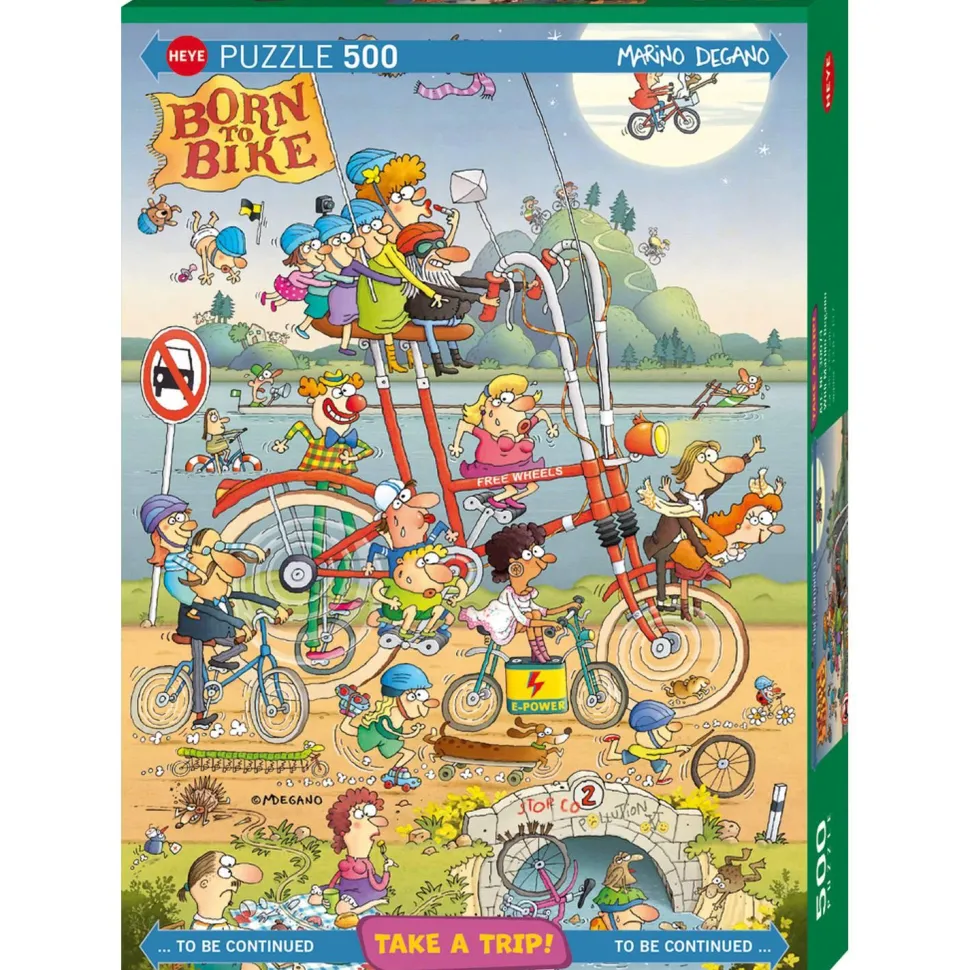 Puzzle 500 pièces : voyage avec marino degano - Heye