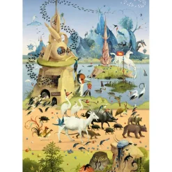 Puzzle 500 pièces : voyage avec h. bosch - Heye
