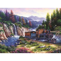 Puzzle 1000 pièces : Voyage en train - Art Puzzle