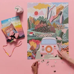 Puzzle 1000 pièces : Voyage sur la route - WerkShoppe