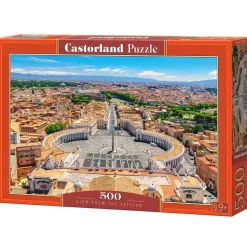 Puzzle 500 pièces : Vue depuis le Vatican - Castorland