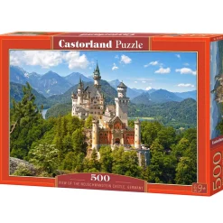 Puzzle 500 pièces : Vue sur le château de Neuschwanstein, Allemagne - Castorland