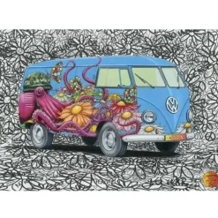 Puzzle 500 pièces : VW Hippies - Dino