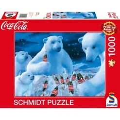 Puzzle 1000 pièces Coca cola ours polaire - Schmidt