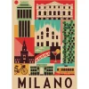 Puzzle 1000 pièces Compact : Style in the City- Milan - Clementoni