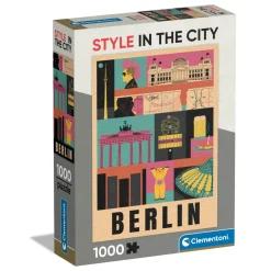 Puzzle 1000 pièces Compact : Style in the City - Berlin - Clementoni
