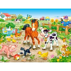 Puzzle 120 pièces: Dans la ferme - Castorland