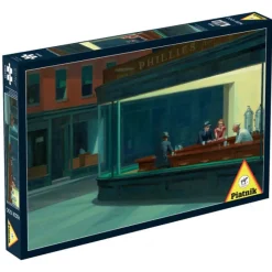 Puzzle 1000 pièces Edward Hopper : Nightawks - Piatnik