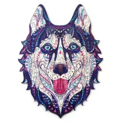 Puzzle 177 pièces en bois : Husky Sibérien - Woodbests