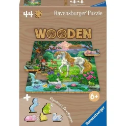 Puzzle 44 pièces en bois : Les licornes - Ravensburger