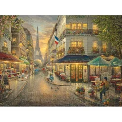 Puzzle 1000 pièces en bois : Paris pittoresque - Thomas Kinkade - Schmidt