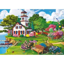 Puzzle 500+1 pièces en bois : Summer Haven - Trefl