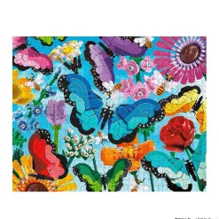 Puzzle 1000 pièces LEGO : Papillons et Fleurs - Galison