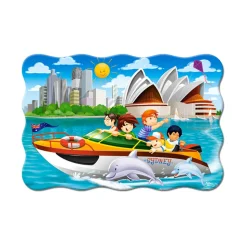 Puzzle 20 pièces maxi : Excursion en yacht à Sydney - Castorland