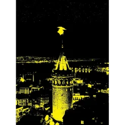 Puzzle 1000 pièces Neon : Tour de Galata - Art Puzzle