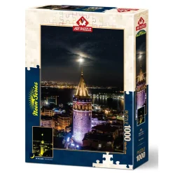 Puzzle 1000 pièces Neon : Tour de Galata - Art Puzzle