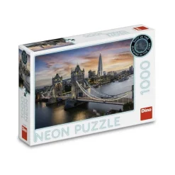 Puzzle 1000 pièces Néon : Crépuscule sur Tower Bridge - Dino
