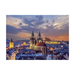 Puzzle 1000 pièces Néon : Vue de Hradčany - Dino