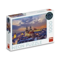 Puzzle 1000 pièces Néon : Vue de Hradčany - Dino