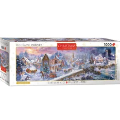 Puzzle 1000 pièces panoramique : Noël au bord de la mer - Eurographics