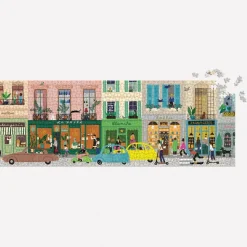 Puzzle 1000 pièces Panoramique : la vie parisienne - Galison